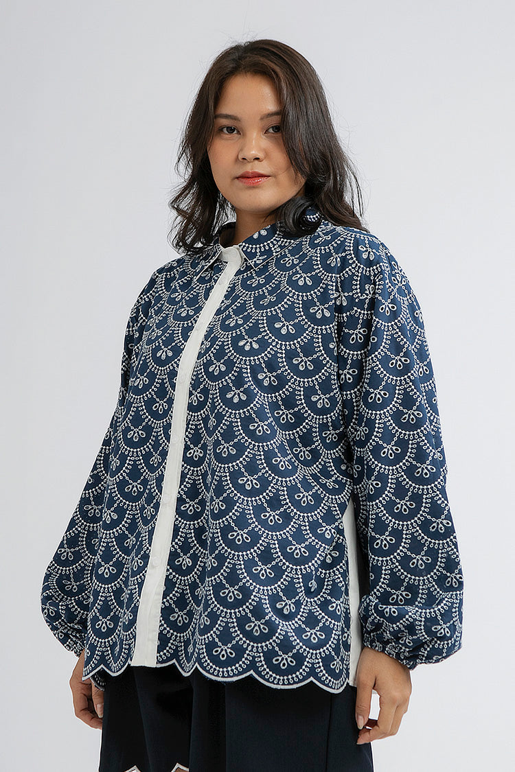 Indigo Scalloped Nardo A - Defect Sale
