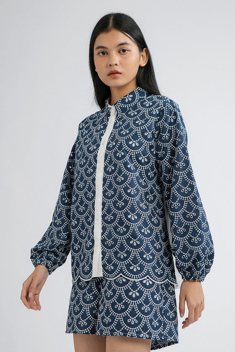 Indigo Scalloped Nardo A - Defect Sale