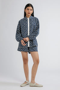 Indigo Scalloped Nardo B - Defect Sale
