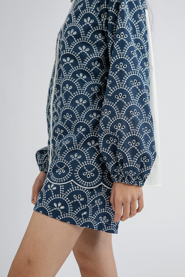 Indigo Scalloped Nardo B - Defect Sale