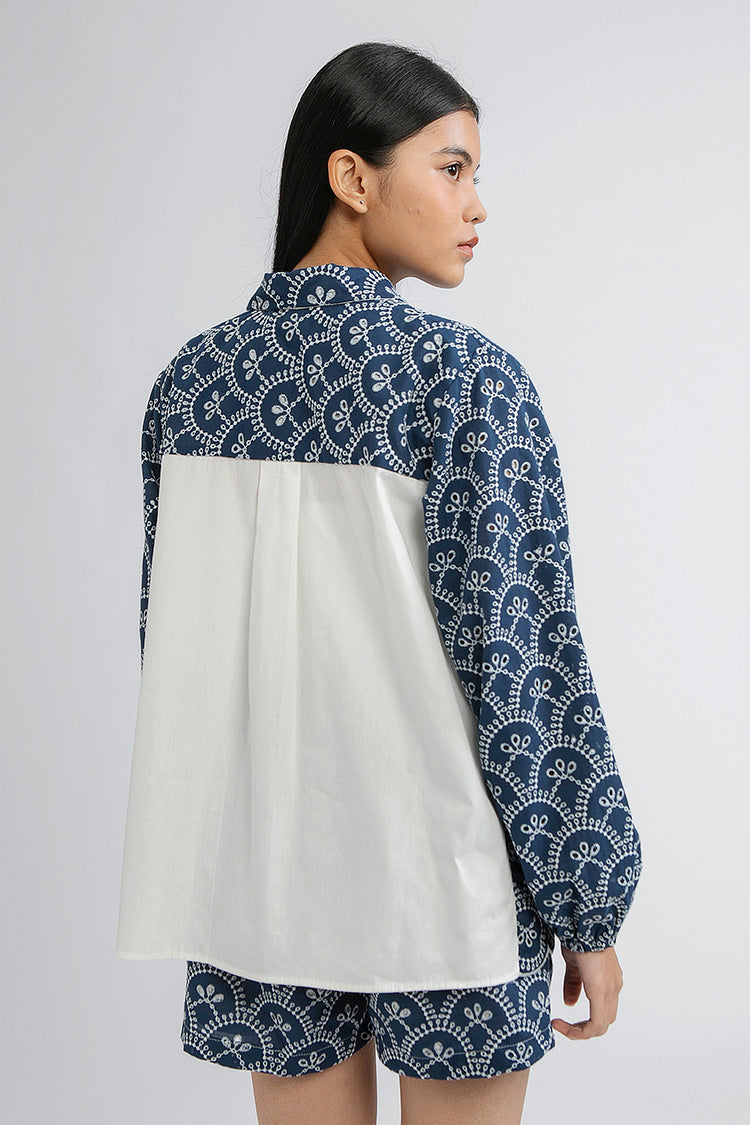 Indigo Scalloped Nardo B - Defect Sale