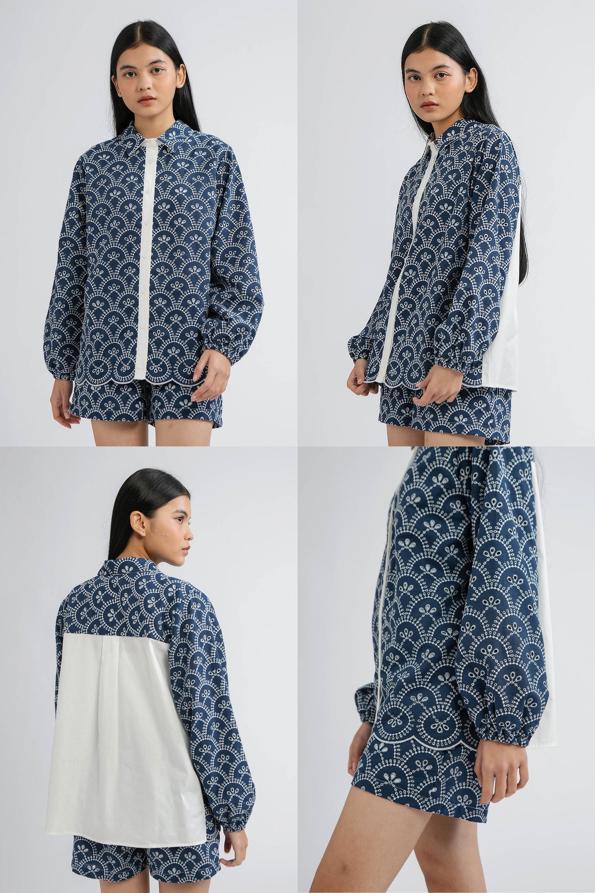 Indigo Scalloped Nardo B - Defect Sale