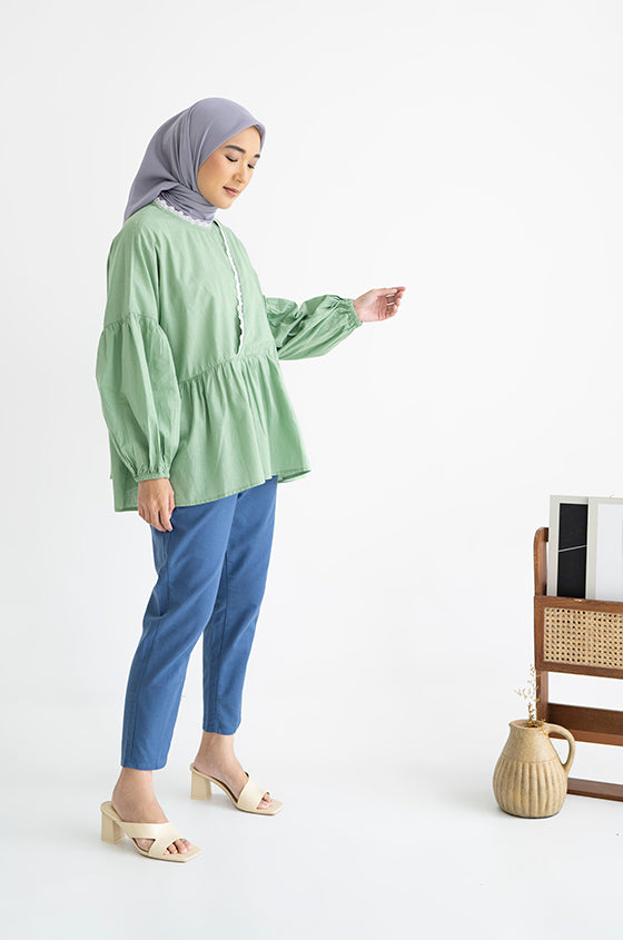 Syaline Hijab - Jayce Blouse Green