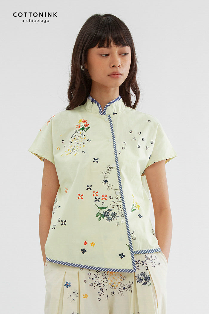 Kama Puspa Krem-Hijau