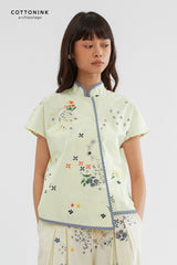 Kama Puspa Krem-Hijau