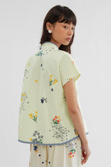 Kama Puspa Krem-Hijau