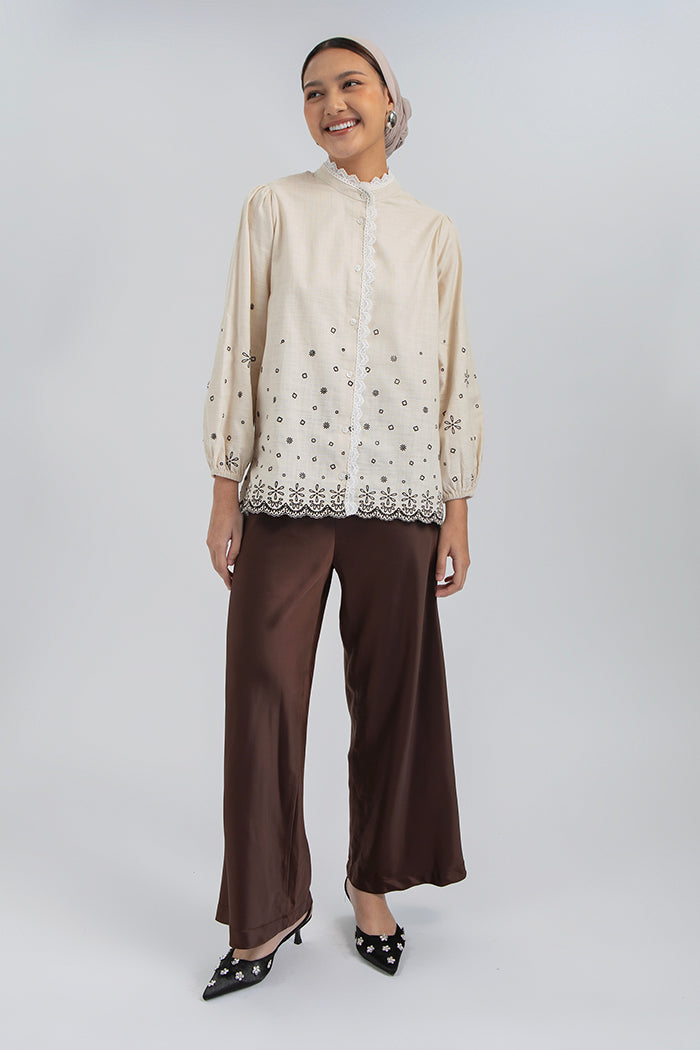 Khaki Embroidery Nadra