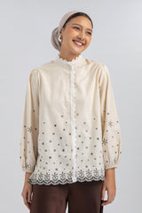 Khaki Embroidery Nadra