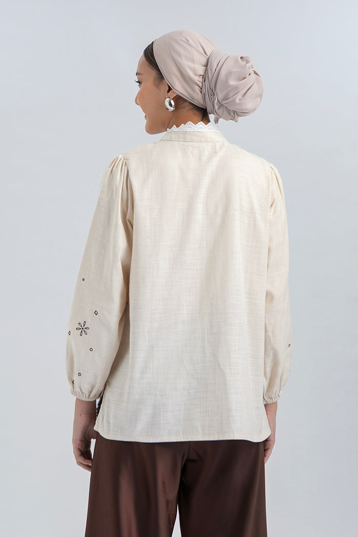 Khaki Embroidery Nadra