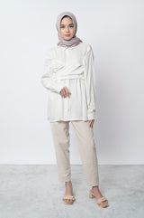 Syaline Hijab - Kyo Shirt Off-white
