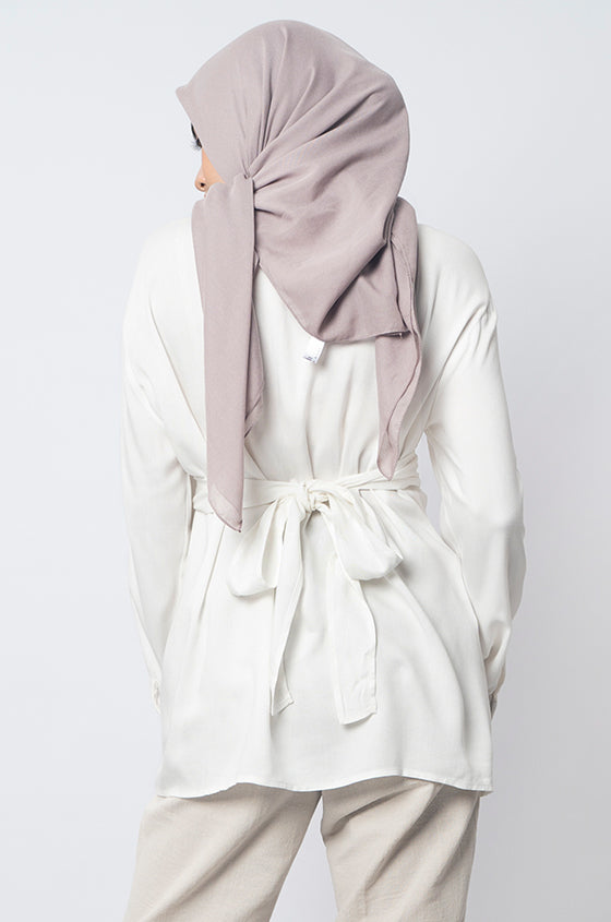 Syaline Hijab - Kyo Shirt Off-white