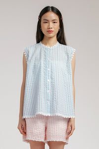 Light Blue Striped Burnett - Defect Sale