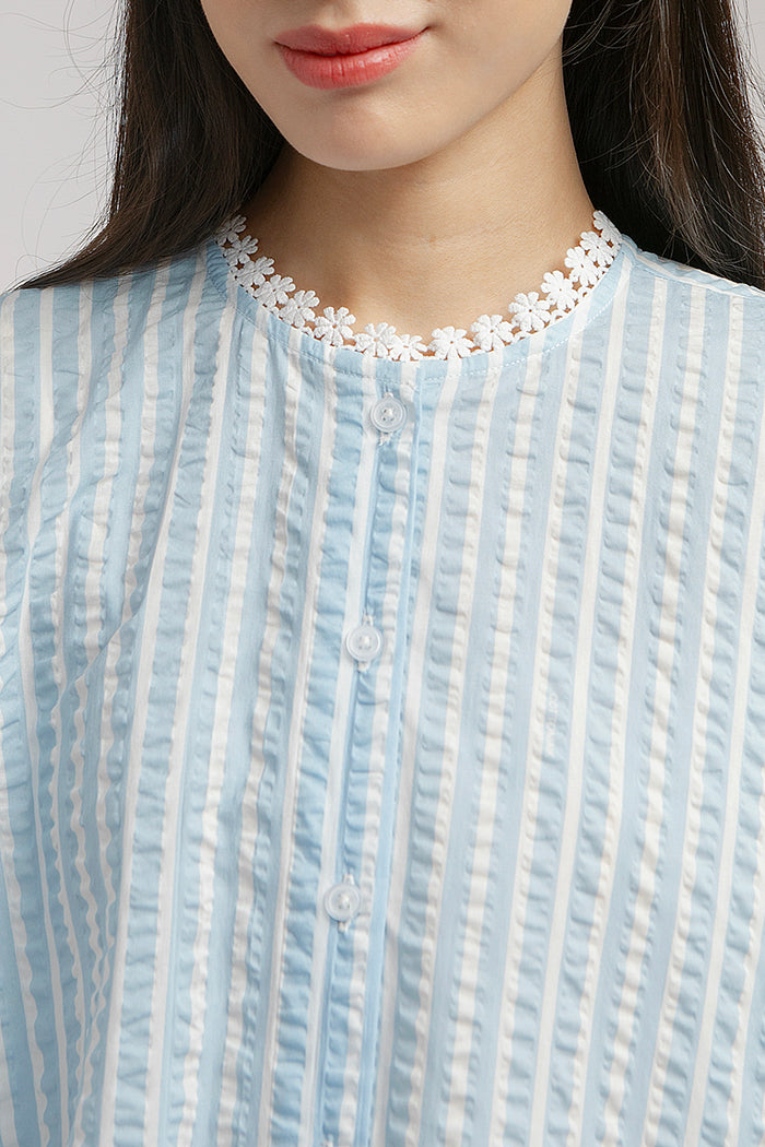 Light Blue Striped Burnett - Defect Sale