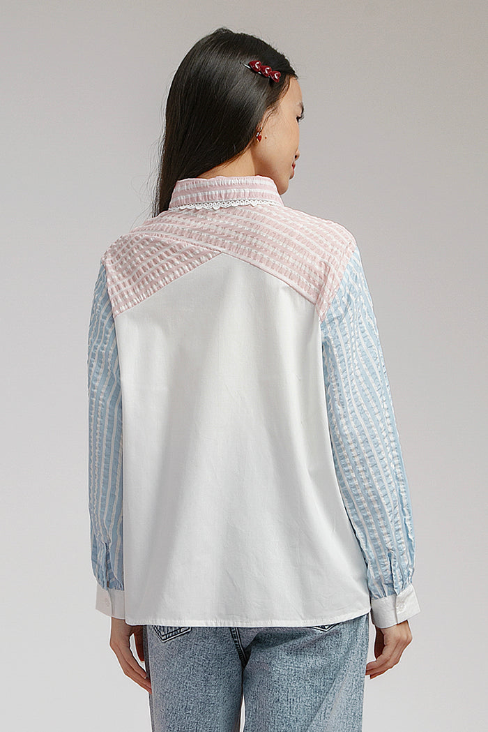 Light Blue Striped Shalamov - Defect Sale