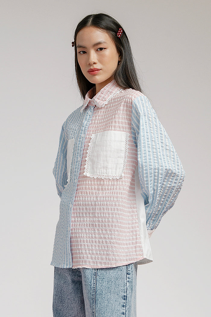 Light Blue Striped Shalamov - Defect Sale