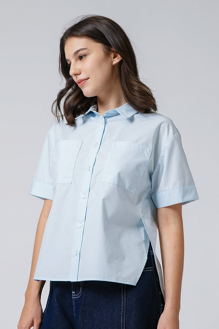 Light Blue Utility Shirt