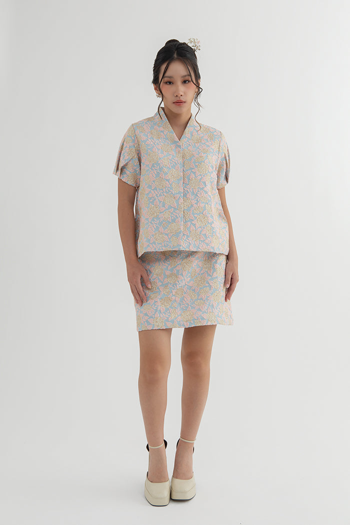 Light Blue Floral Miu