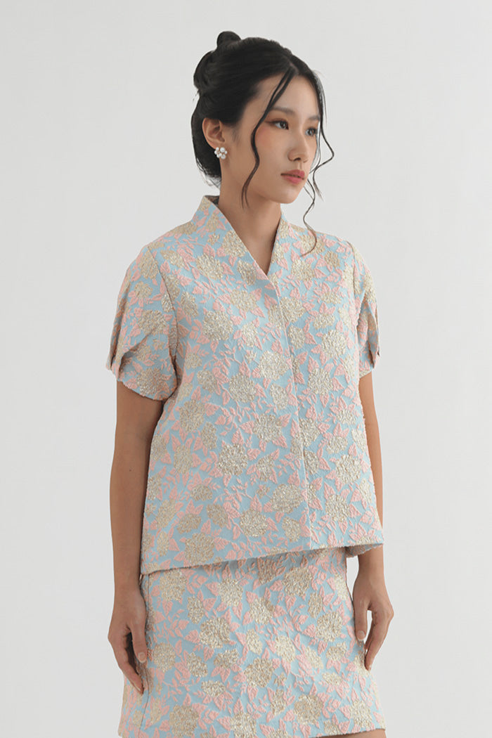 Light Blue Floral Miu