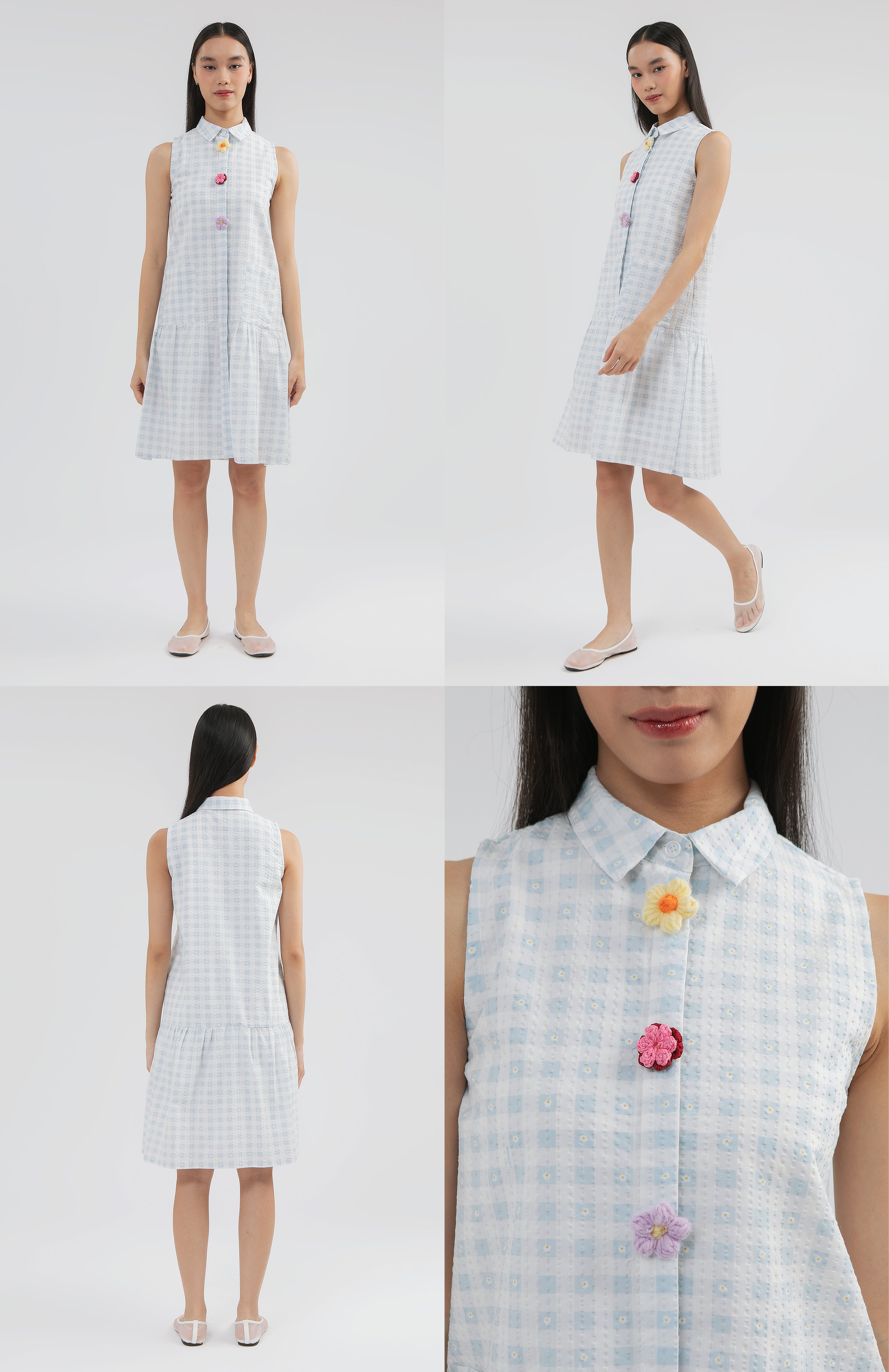 Light Blue Gingham Nies