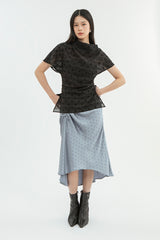 Light Blue Polka Garbo