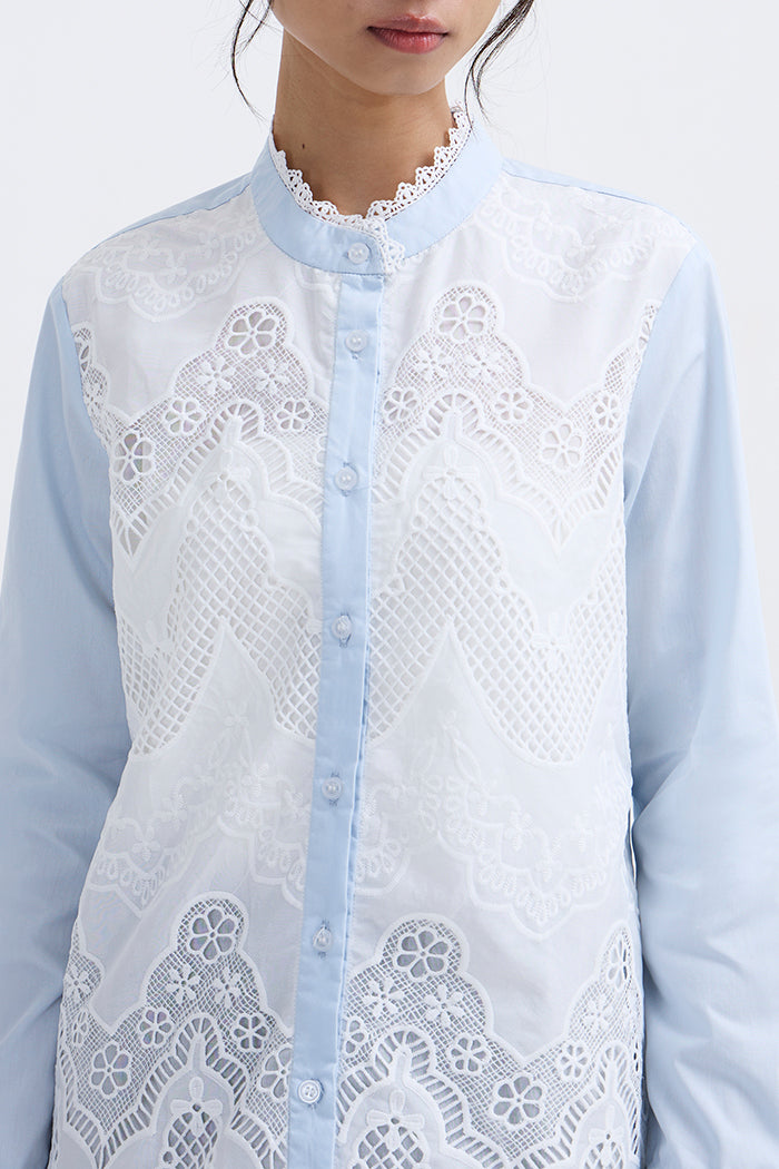 Light Blue Scallop Gol