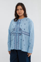 Light Blue Striped Diali