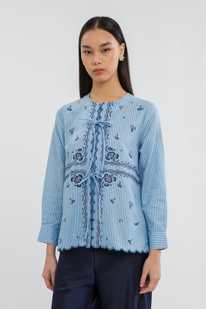 Light Blue Striped Diali