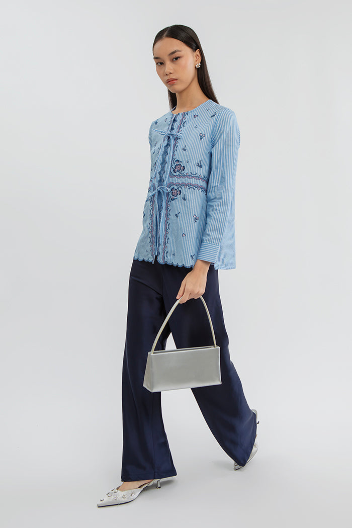 Light Blue Striped Diali