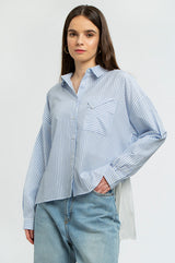 Defect Sale - Light Blue Striped Diandra