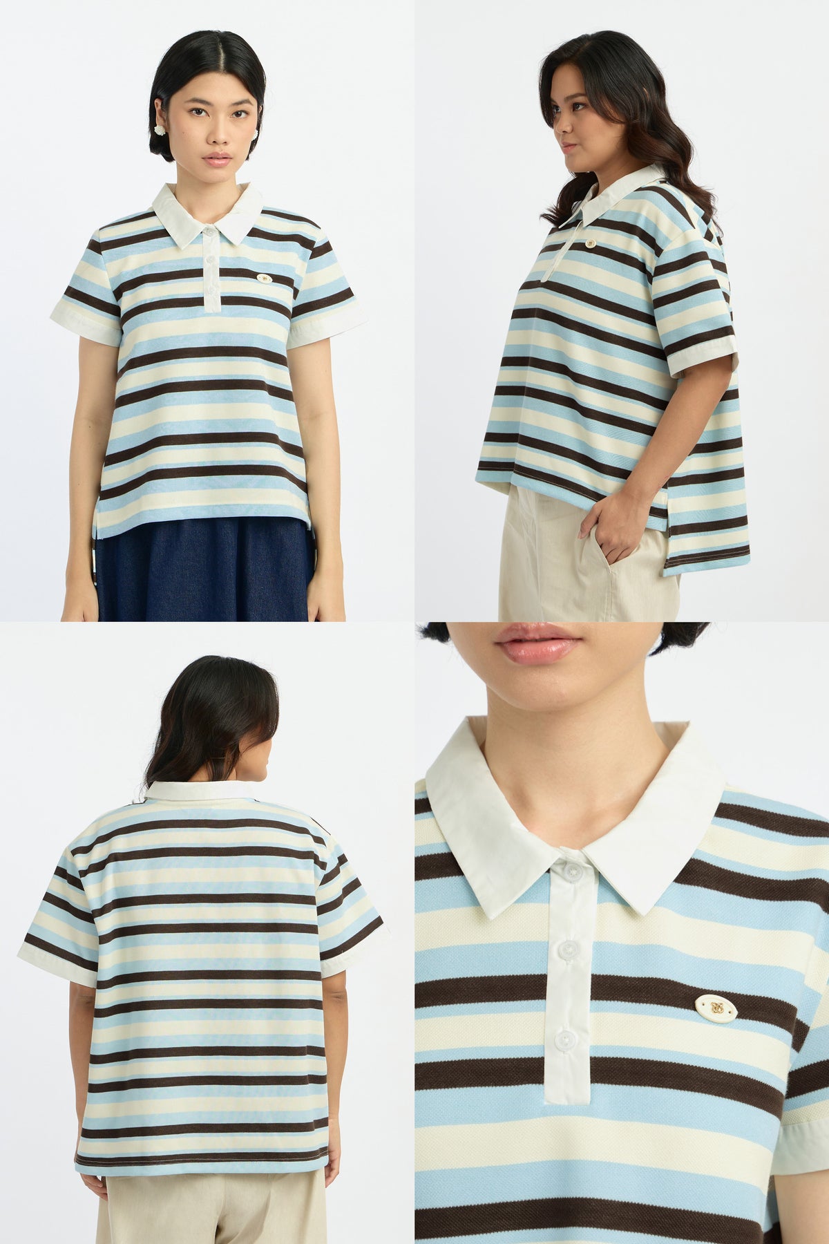 Light Blue Striped Elowen