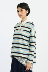 Light Blue Striped Liora