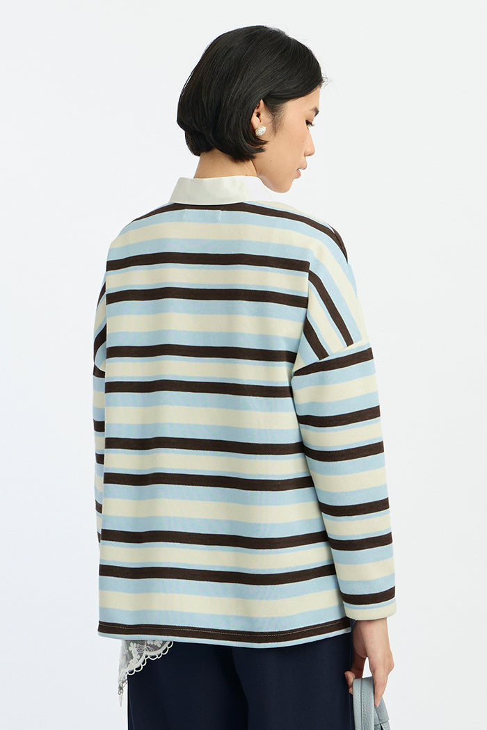 Light Blue Striped Liora