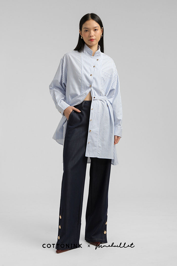 Light Blue Striped Mateja