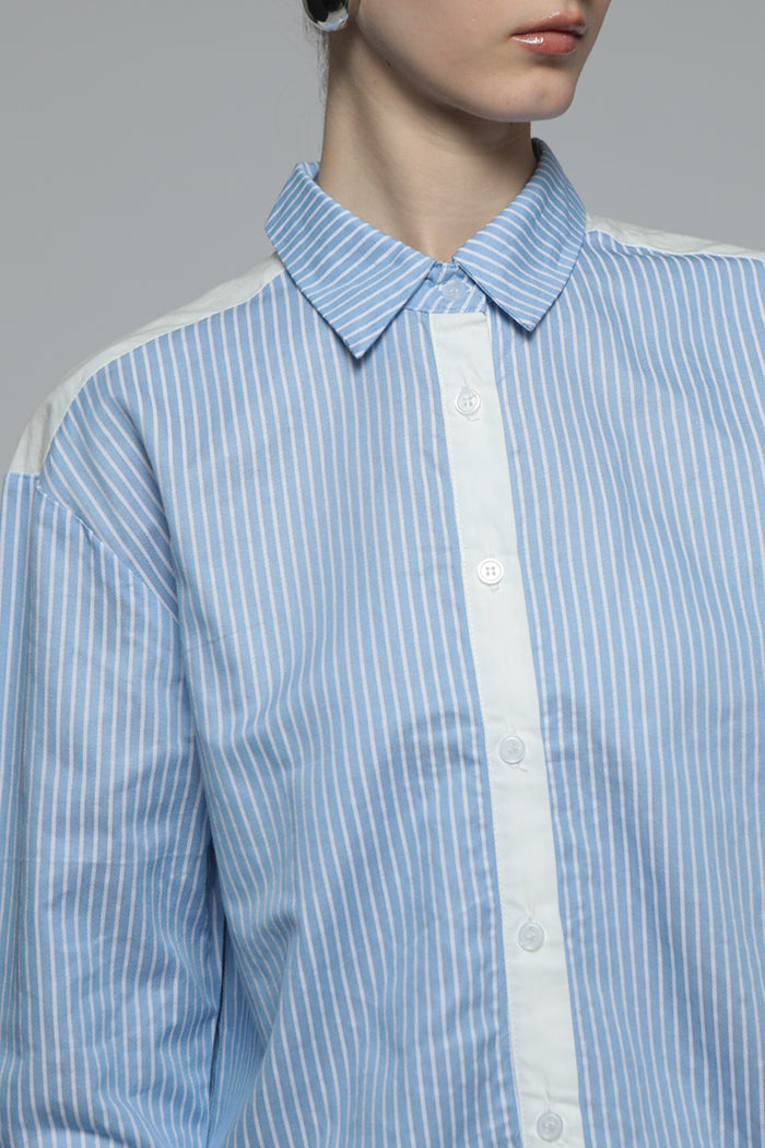 Light Blue Striped Porta