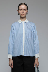 Light Blue Striped Portico