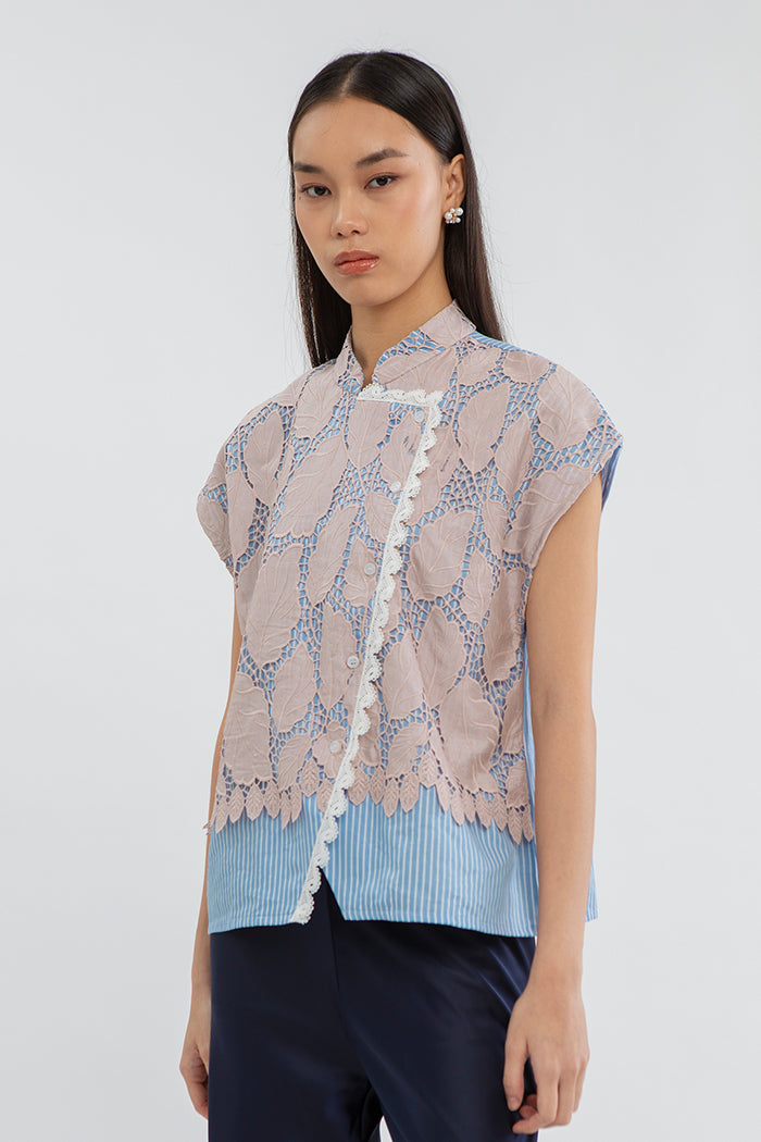 Light Blue Striped Talya