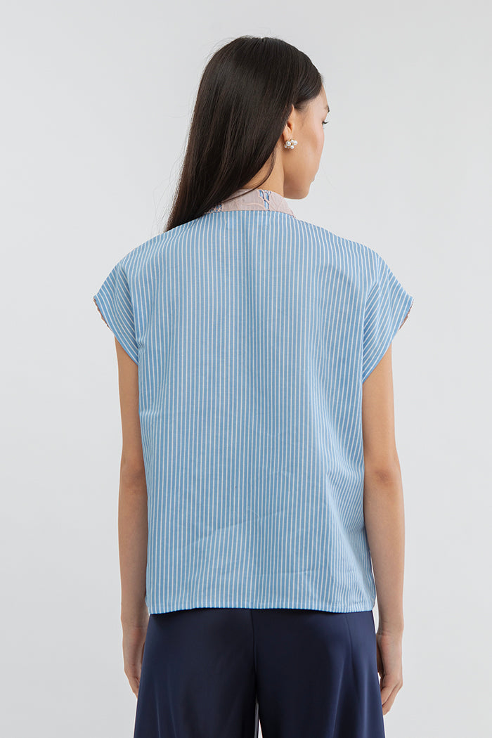 Light Blue Striped Talya