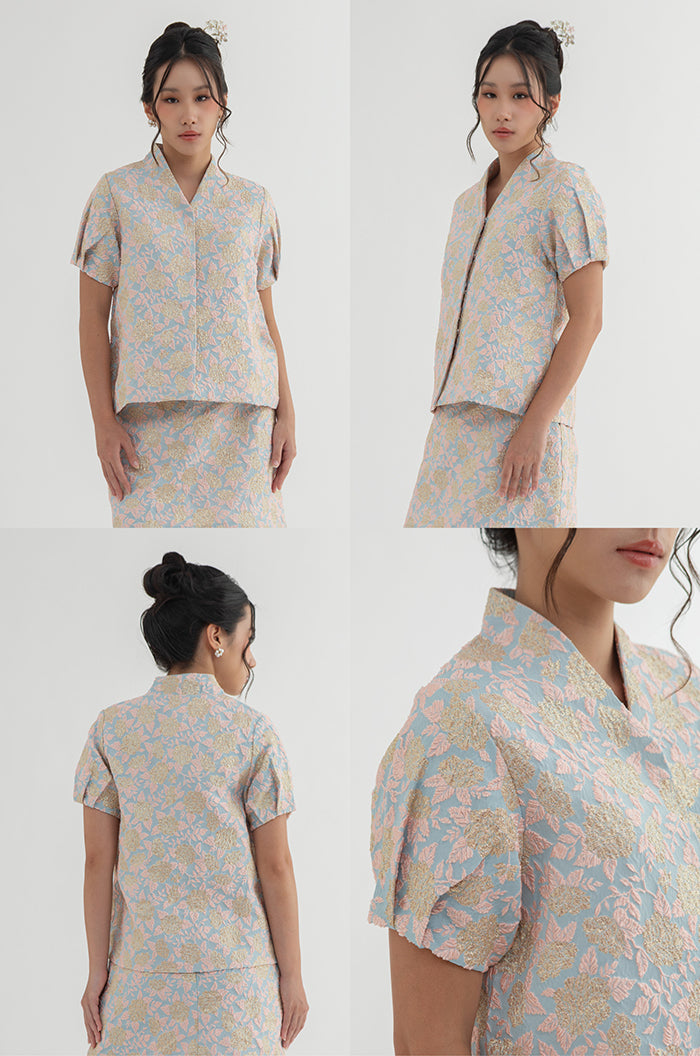 Light Blue Floral Miu