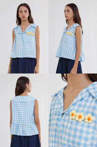 Light Blue Gingham Marin