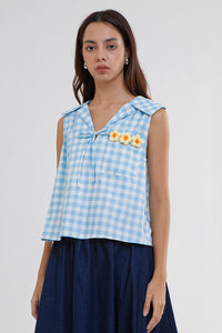 Light Blue Gingham Marin