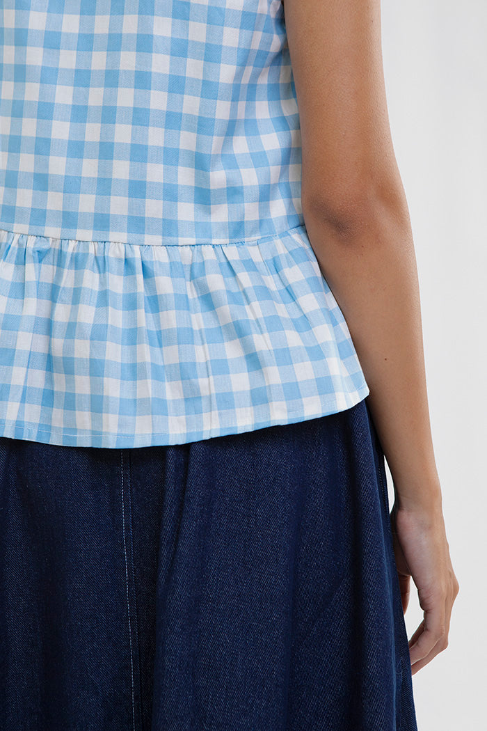 Light Blue Gingham Marin
