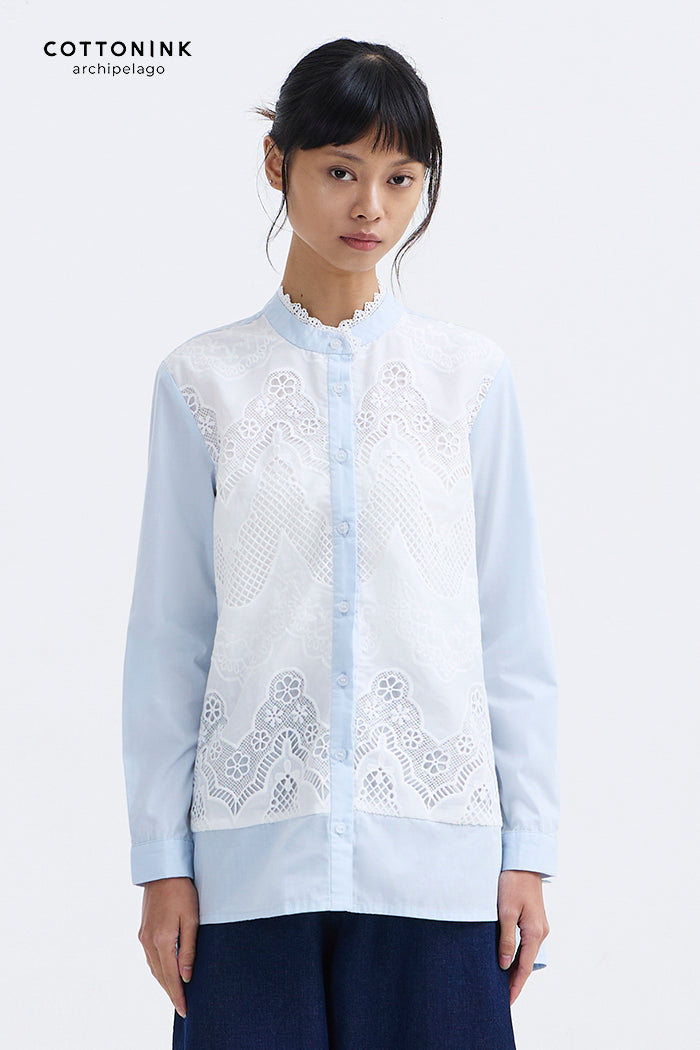 Light Blue Scallop Gol