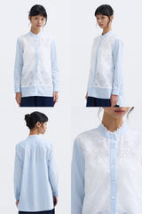 Light Blue Scallop Gol