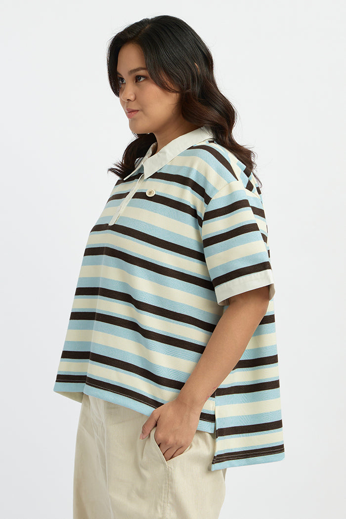 Light Blue Striped Elowen