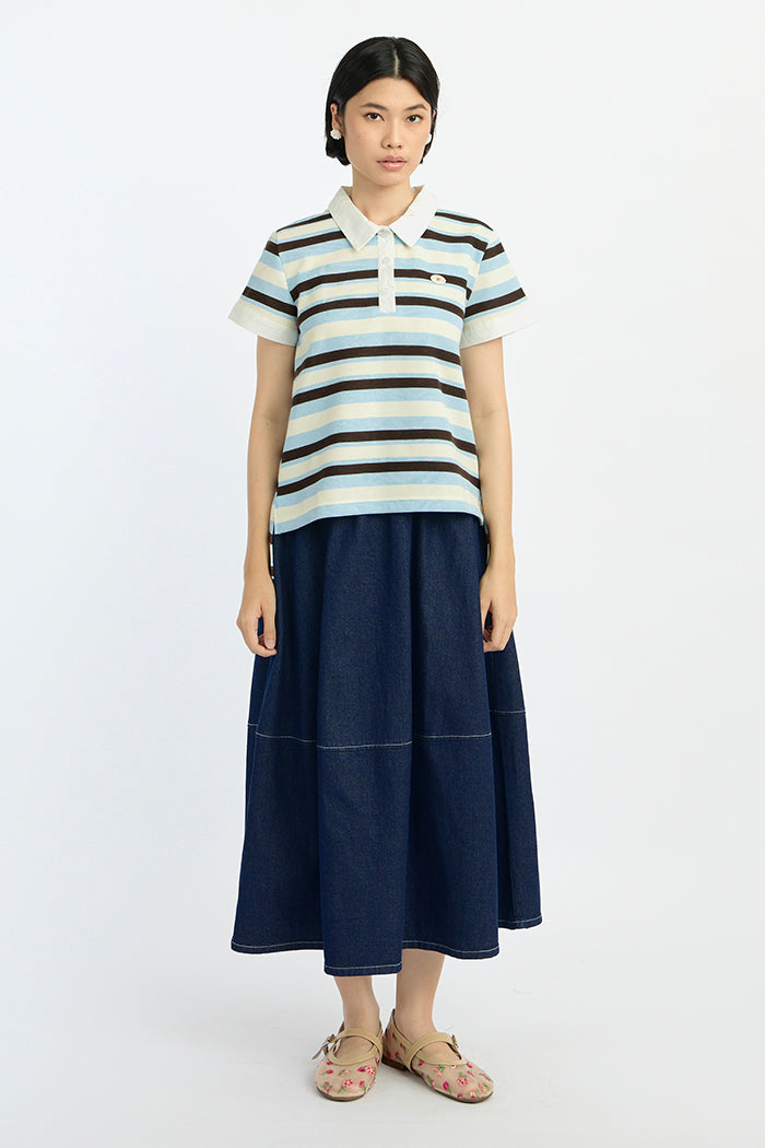 Light Blue Striped Elowen