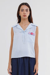 Light Blue Striped Marin