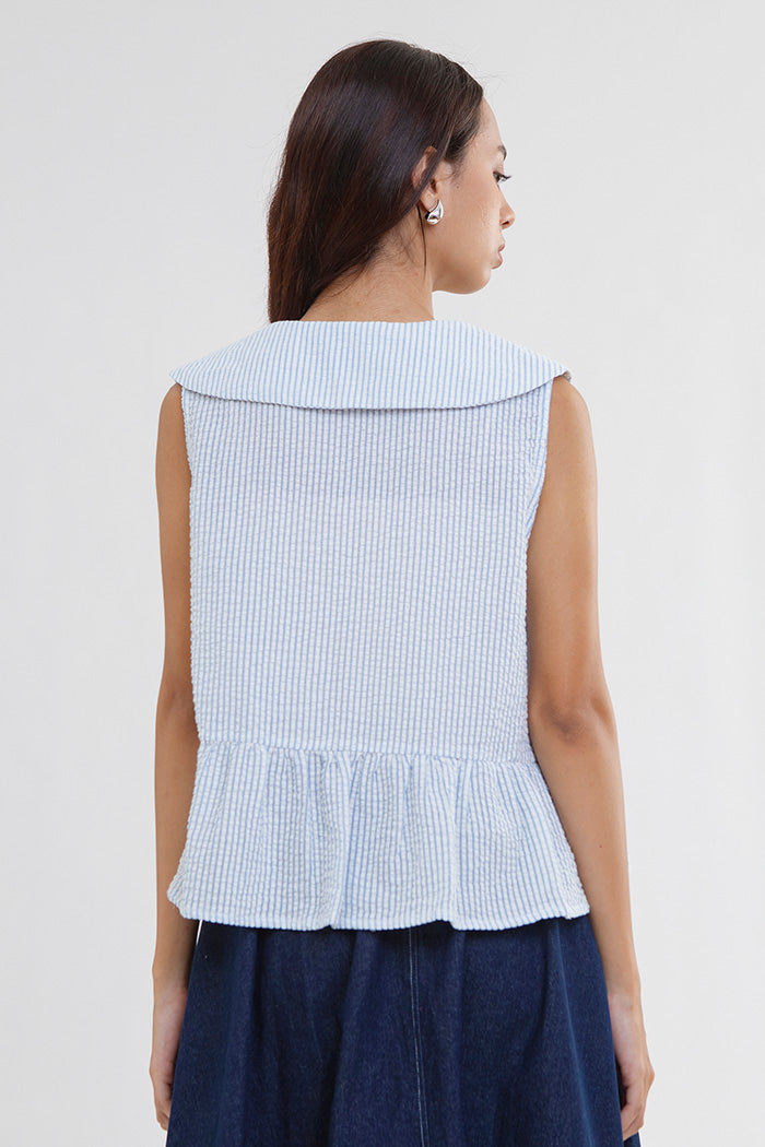 Light Blue Striped Marin