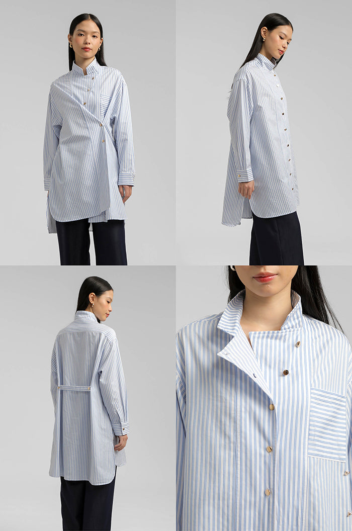 Light Blue Striped Mateja