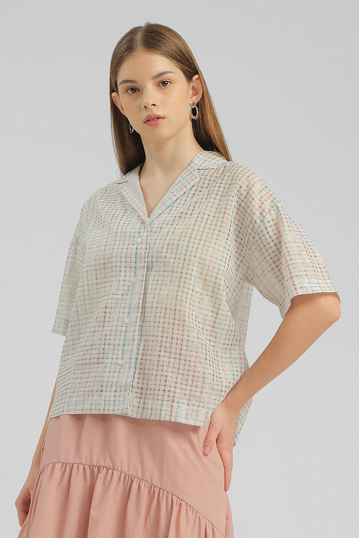 Lilac Checkered Plantier - Defect Sale