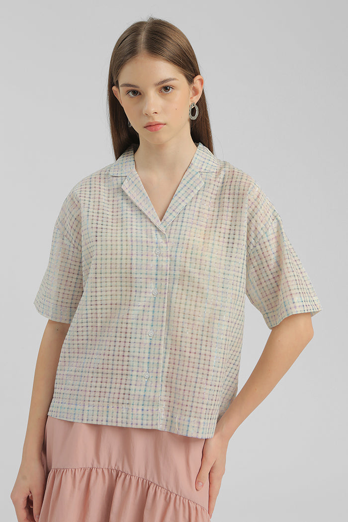 Lilac Checkered Plantier - Defect Sale